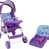 509 Crew 509: Mermaid Doll Travel System Stroller – Kids Pretend Play Stroller Set, Includes Shopping Basket, Retractable Canopy, Child Tray & Removable Car Seat, Ages 3+ (T716028)