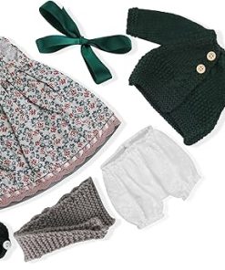 Handmade Waldorf Doll Clothes 12 inch Clothing Set with Pretty Box Girl Christmas Birthday Present-Diana’s Clothes Accessories
