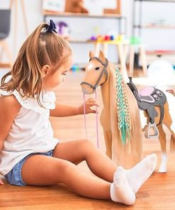Our Generation by Battat – Palomino Paint Horse – 20″ Hair Play Horse – Toys, Equestrian Accessories & Pets for 18″ Dolls – Age 3 Years & Up 2