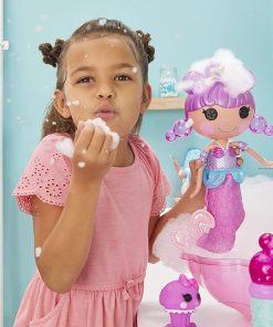Lalaloopsy Bubbly Mermaid Doll- Ocean Seabreeze & Pet Jellyfish, Doll’s Hair Makes Bubbles & Pet Squirts Water, Shell tub, Bubbles Solution & Reusable Packaging Playhouse, for Ages 3-103, 578970 2
