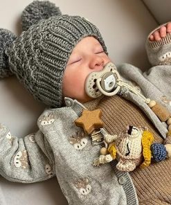 BABESIDE Realistic Reborn Baby Dolls Boy Noah, 20 Inches Soft Full Vinyl Body Realistic Baby Dolls, Real Life Baby Doll with Toy Accessories Gift Set for Kids Age 3+