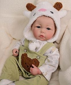 Realistic Reborn Baby Dolls 20 Inch Lifelike Newborn Dolls Boy Soft Full Vinyl Body Adorable Real Life Baby Dolls with Accessories for 3+ Year Old Gifts, Pretend Play, Collection 2