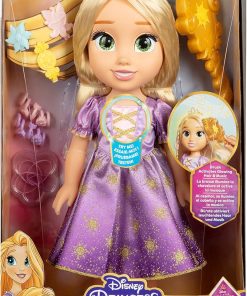 Disney Princess Rapunzel Doll, Magical Glowing Hair and Singing Doll with Accessories for Extra Play, Wear and Share The Accessories to Create Fun Hari Styles for You and Rapunzel!