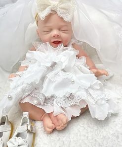 OtardDolls 10 Inch Reborn Baby Dolls, Full Silicone Reborn Newborn Baby Doll Soft Body Lifelike Washable Realistic Doll Baby with Clothes and Bottles for Kids