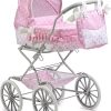 JC Toys | Berenguer Boutique | Royal Baby Doll Pram | Pink | Ages 3+