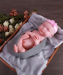 18.5″ Full Silicone Reborn Baby Doll Soft Solid Silicone Infant Soft Body Dolls That Look Real, Not Hollow Vinyl Dolls, Bald Girl 050 2