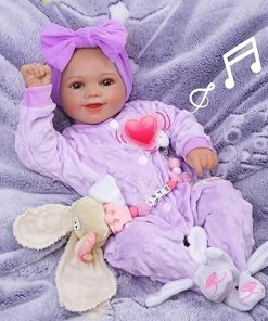 BABESIDE Lifelike Reborn Baby Dolls with Heartbeat & Coos – Sunny – 17 Inch Sweet Smile Realistic-Newborn Baby Dolls Soft Body Baby Girl Dolls Look Real for Kids Age 3+