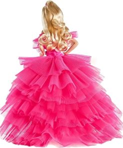 Barbie Signature Pink Collection Doll, Doll (12-inch) with Silkstone Body Wearing Tulle Gown, Gift for Collectors 2