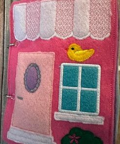 Portable Felt Dollhouse Book, Interactive Toddler Quiet Activity Toy, Role Play, Educational Gift For Girls, 8 Pages 2