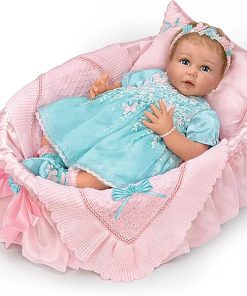 The Ashton-Drake Galleries Charlotte Baby Doll, 20 inches, Limited Edition by Linda Murray, with Basket and Accessories
