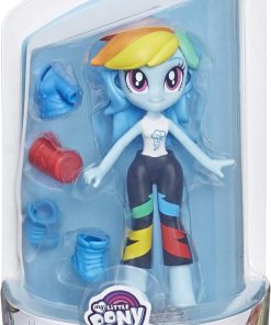 My Little Pony Equestria Girls Fashion Squad Rainbow Dash 3″ Mini Doll with Removable Outfit, Shoes & Accessory, for Girls 5+ 2