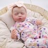 Realistic Reborn Baby Dolls 24 Inch – Big Size Real Life Baby Doll Toddler Girl with Blonde Hair Soft Weighted Cloth Body Handmade Toys Accessories Gifts for Kids Age 3+ 3