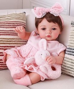 BABESIDE Lifelike Reborn Baby Dolls Girl Megan – 17 Inch Realistic Newborn Baby Doll Soft Body Real Life Baby Dolls with Outfit & Accessories Gift for Kids Ages 3+