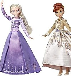 Frozen Disney Elsa, Anna, & Olaf Deluxe Fashion Doll Collection Pack Set with Premium Dresses, Shoes and Accessories