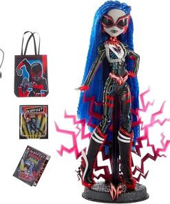 Monster High Deadfast Ghoulia Yelps SDCC 2024 Exclusive Doll – Tech Savvy Upgrade with Comic-Con Badge, Mini Figure, and Comic Book