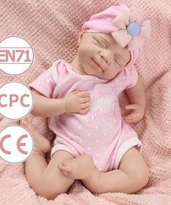 Reborn Baby Doll Full Body Silicone 20Inch Liflike Doll Girl Realistic Newborn Preemie Baby Gift with Accessories for 3+ Years Old Kids&Artists 2