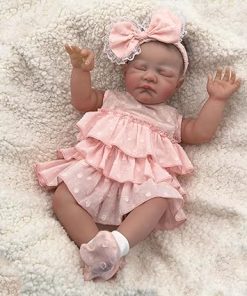 KAWAYII- 19Inch Reborn Baby Dolls Realistic Newborn Baby Dolls Real Life Cute Face with Outfit & Accessories Toy for Age 3+