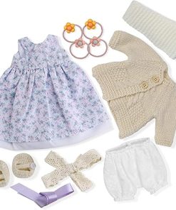 12 inch Clothing Set Handmade Waldorf Doll Clothes with Beautiful Box for Girl Birthday Present-Zoe’s Clothes Accessories
