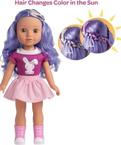 Adora Be Bright Collections – 14″ Realistic Doll with Color – Changing Hair Features, Removable Clothes and Accessories, Made in Premium Quality Vinyl Body, Birthday Gift for Ages 3+ – Lulu 2