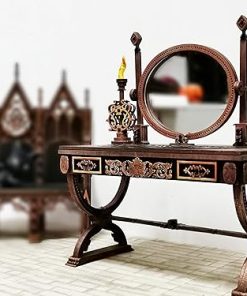 Dollhouse Gothic VANITY TABLE – Exclusive Gothic Dollhouse furniture – Laser cut wood – Gothic Decor 1:12 2