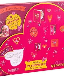 Our Generation OG Surprise Calendar – Christmas Accessory Advent Calendar for 18-inch Dolls – 37 Piece Set