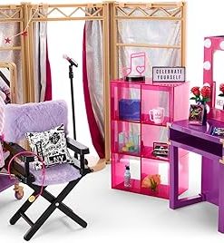 American Girl Girl of The Year Kavi Sharma 18-inch Doll Backstage Set Featuring 50+ Pieces for Ages 8+