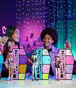 Monster High Skulltimate Secrets Doll & Clothes Accessories Set, Frankie Stein with Dress-Up Locker & 19+ Surprises 2