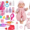 12″ Reborn Baby Dolls Girl, Full Silicone Baby Dolls, Realistic Soft Silicone Newborn Baby Doll, Real Full Body Silicone Reborn Baby Dolls with Feeding Accessories 4