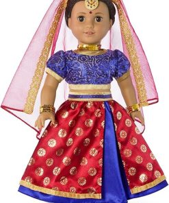 American Girl Girl of The Year Kavi Sharma 18-inch Doll Bollywood Dance Costume Featuring 10+ Pieces for Ages 8+ (Dolls Sold Separately) 2