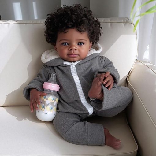 Realistic Reborn Baby Doll - 20 Inch Lifelike Weighted Newborn Baby Girl/Boy with Soft Cloth Body & Vinyl Limbs, Includes Outfit & Accessories, Gift for Kids 3+, Collectors & Therapy - Image 2