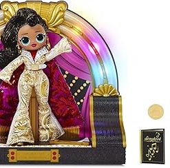 LOL Surprise! OMG Remix 2020 Collector Edition Jukebox B.B. with Token-Triggered Music, Colorful Lights, White and Gold Classic Rock Outfit, Flashy Accessories | Kid Girls 4-15 Years Old 2