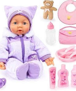 Bayer Design Piccolina Magic Eyes Baby Doll, 8-10 – 18″ (46cm)