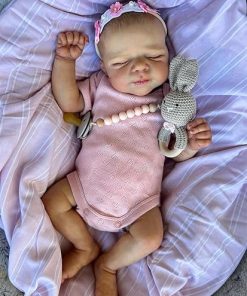 Zero Pam Realistic Reborn Baby Dolls, 20 Inch Lovely Newborn Baby Dolls Full Body Girl Soft Vinyl, Anatomically Correct Baby Doll with Full Accessories