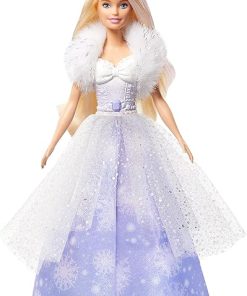 Barbie Dreamtopia Fashion Reveal Princess Doll, 12-inch, Blonde with Pink Hairstreak