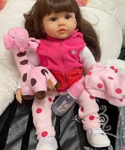 Zero PamReborn Baby Dolls Toddler 24 Inch Real Life Baby Girls Soft Cloth Weighted Body with Beautiful Princess Dress 2