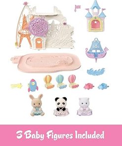 Calico Critters Baby Amusement Park, Dollhouse Playset with 3 Figures Included 2