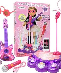 Click N’ Play Interacting Karaoke Sing-Along Performance Stage Perfect for 18″ Dolls 2