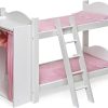 Badger Basket Doll Bunk Bed with Armoire for 18 to 22-Inch Dolls – Includes Bedding, Ladder, and Storage – Perfect for Imaginative Play
