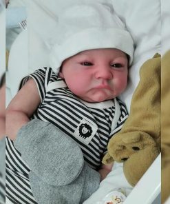 Full Body Silicone Reborn Baby Dolls Boys,19 Inch Realistic Newborn Doll Silicone Bebes Reborn Toy for Kids Age 3+