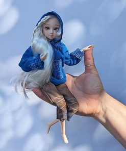 12″ Female/Girl Jack Frost Doll with a Complete Costume Set: Hoodie, Pants & Cane 2
