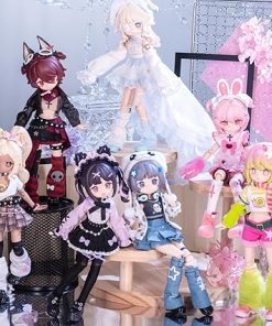 1/12 BJD Dolls Blind Box,Kawaii BJD Dolls Unique Girl Series 1/12 Ball Jointed Doll Collectable Action Figure Posable Dress Up Doll for Girls Birthday Party Gift Toys 2