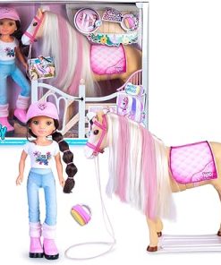 NANCY 16″ Equestrian Fashion Doll with Horse Accessory for Ages 3+