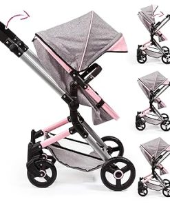 Bayer Dolls Pram City Vario for Dolls up to 20″ , Grey 2
