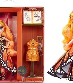 Rainbow High Fantastic Fashion Poppy Rowan – Orange 11” Fashion Doll and Playset with 2 Complete Doll Outfits, and Fashion Play Accessories, Great Gift for Kids 4-12 Years Old