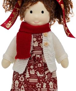 Handmade Waldorf Doll Clothes 12 inch Clothing Set with Pretty Box Girl Christmas Birthday Gift-Eva’s Clothes Accessories 2