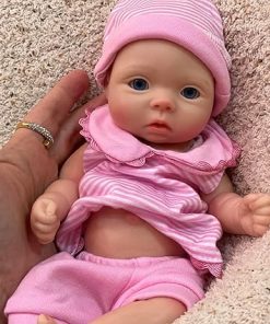 OtardDolls 11 Inch Silicone Baby Doll – Girl, Realistic, Soft Body with Accessories 2