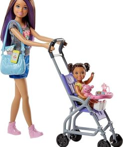 Barbie Skipper Babysitters Stroller Playset, Multicolor 2