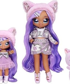 Na Na Na Surprise Family Fashion Dolls Multipack – 2 Dolls, Pet Kitty, Accessories