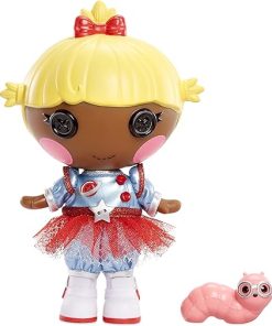 Lalaloopsy Littles Doll- Comet Starlight & Pet Bookworm, 7″ STEM Astronaut Doll with Blue/Red Outfit & Accessories, Reusable House Playset- Gifts for Kids, Toys for Girls Ages 3 4 5+ to 103 Years