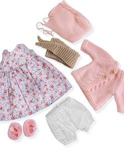 Handmade Waldorf Doll Clothes 12 inch Clothing Set with Pretty Box Girl Christmas Birthday Present-Luna’s Clothes Accessories